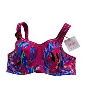 Panache Pink Multi-Color High Support Sports Bra